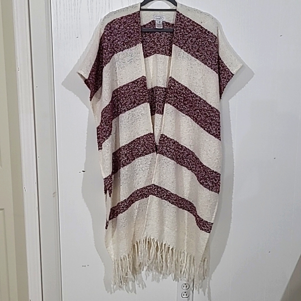 Mud Pie Poncho Sarape Cape Blanket Shawl One Size